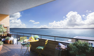 balkong med flott utsikt over oslofjorden